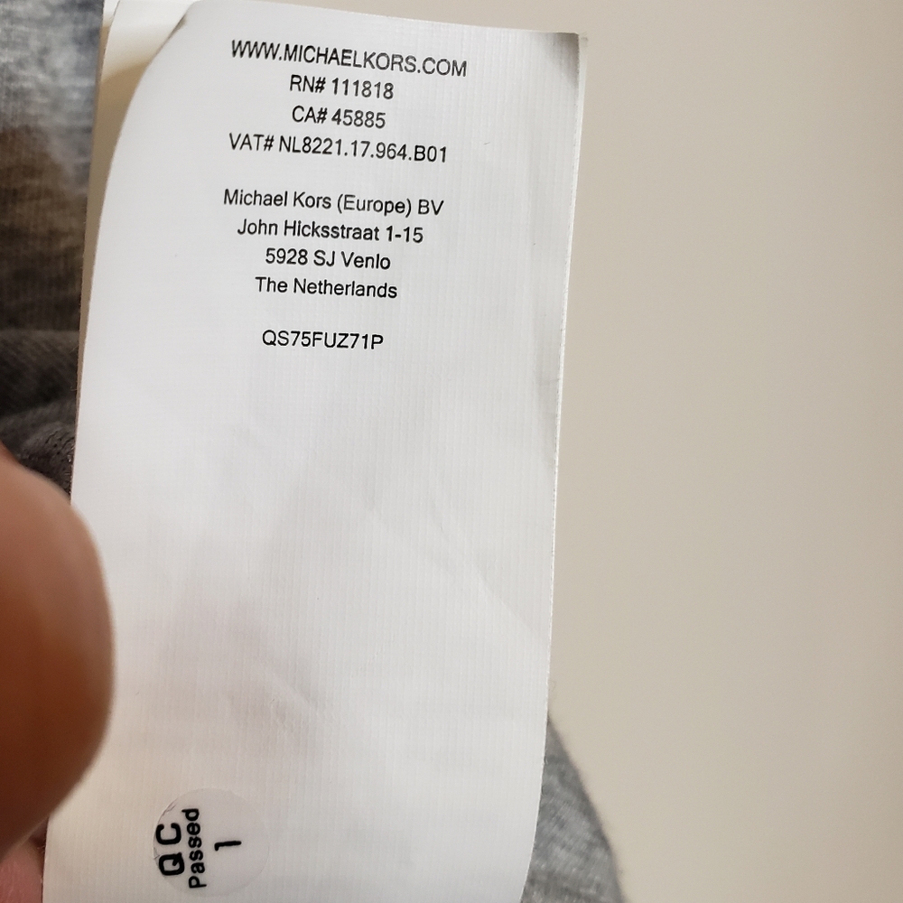 Michael Kors gray blouse short sleeve shirt Large - Picture 8 of 8